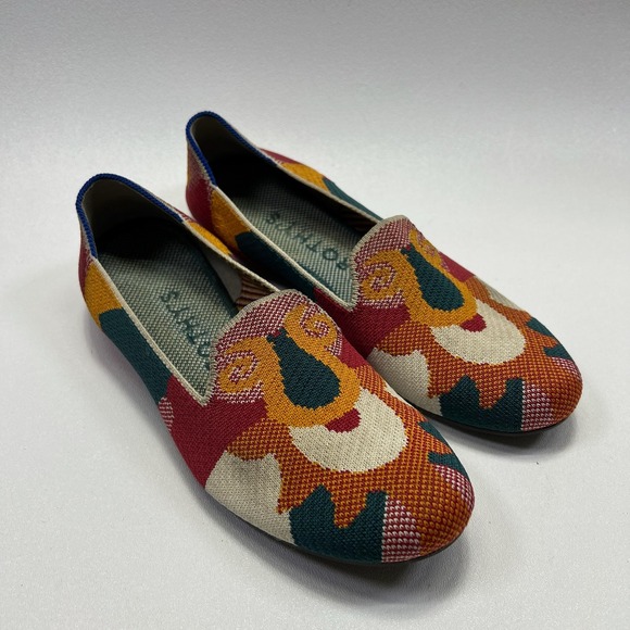 Rothy's Shoes - Rothy's The Loafer Womens Size 8 Multi Color Abstract Knit Sustainable Shoes